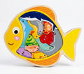 3D Wooden Under-the-Sea Fish Puzzle – Marine Animal Tangram Game