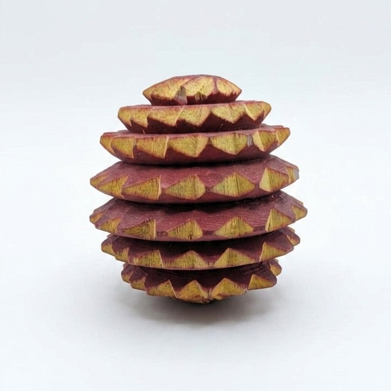 Wooden Acupressure Palm Massager Ball – Stress Relief Reflexology Sphere