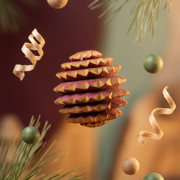 Wooden Acupressure Palm Massager Ball – Stress Relief Reflexology Sphere