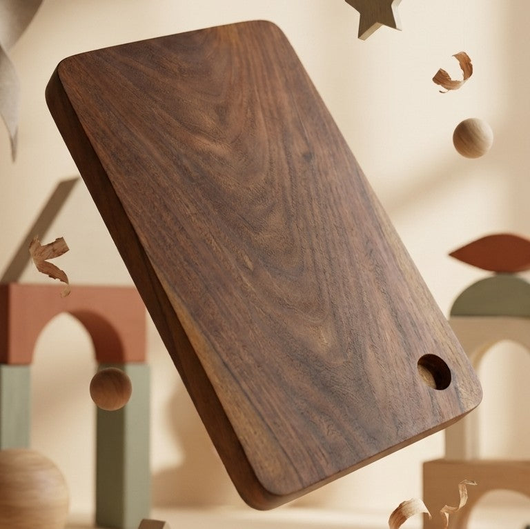 Wooden Heavy-Duty Chopping Board – Solid Wood Cutting Block & Platter