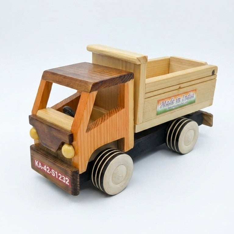 Wooden Tilting Tipper Dumper Truck – Functional Construction Toy