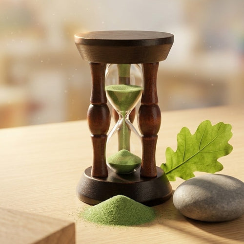Miniature Wooden Sand Hourglass Timer – Compact Desktop Sand Clock