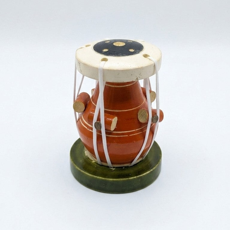 Wooden Miniature Tabla Agarbatti Stand – Classical Music Incense Holder