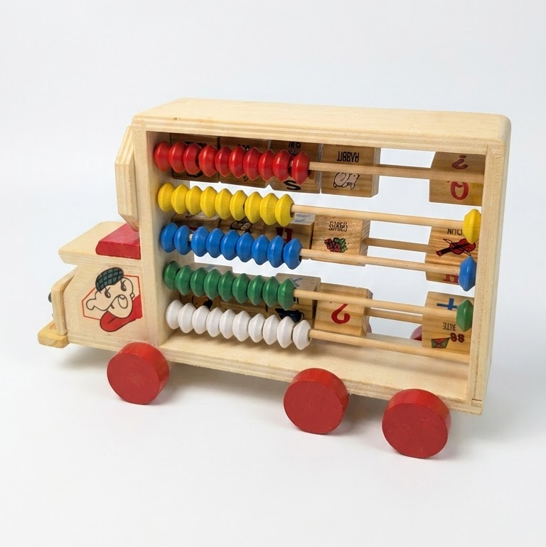 Wooden Push-and-Pull Learning Truck – Montessori Cargo Vehicle