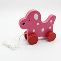 Wooden Pull-Along Giraffe Animal Toy – Toddler Walking Companion